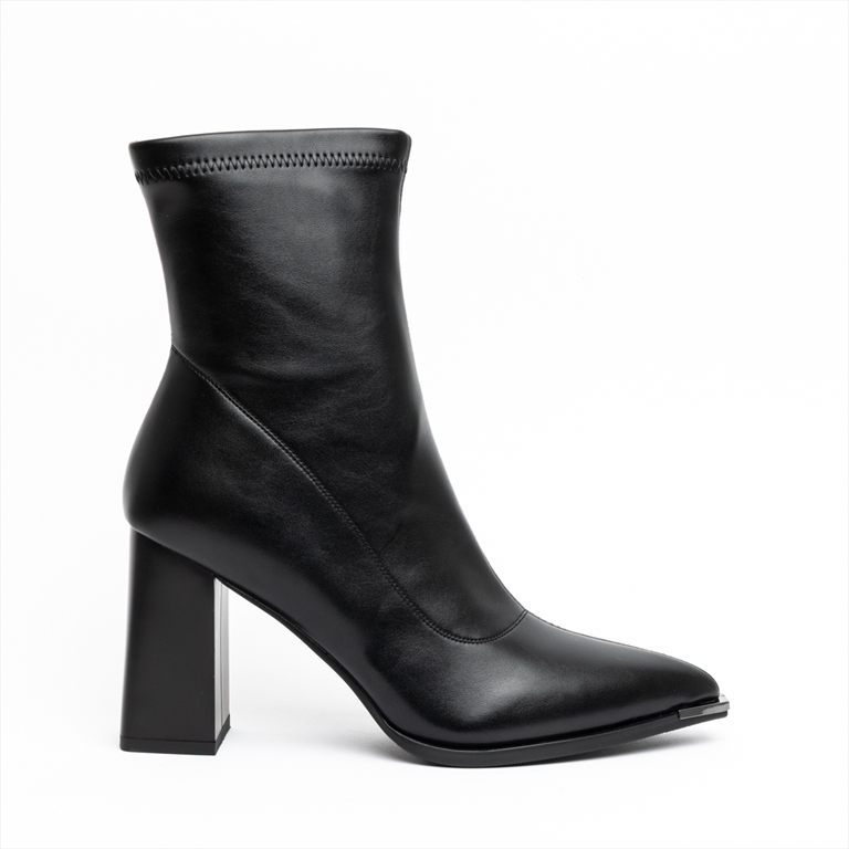 Miss Belgini Trendy Medium Block Heel Ankle Boots