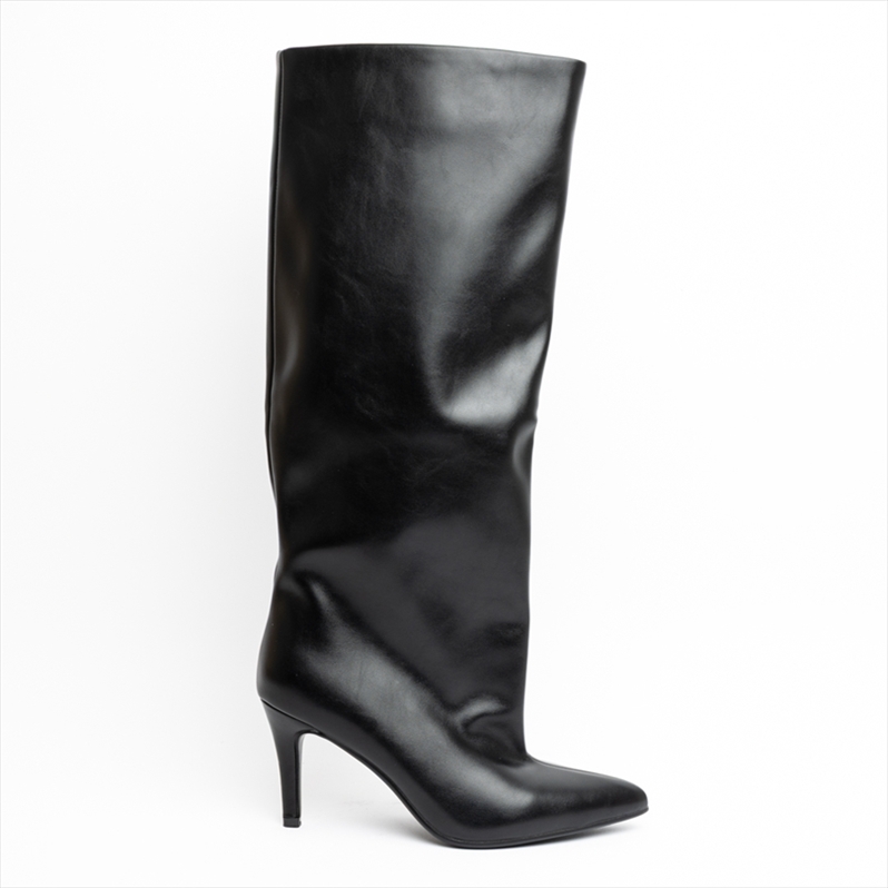 Miss Belgini Under the Knee Pointed High Stiletto Heel Boots
