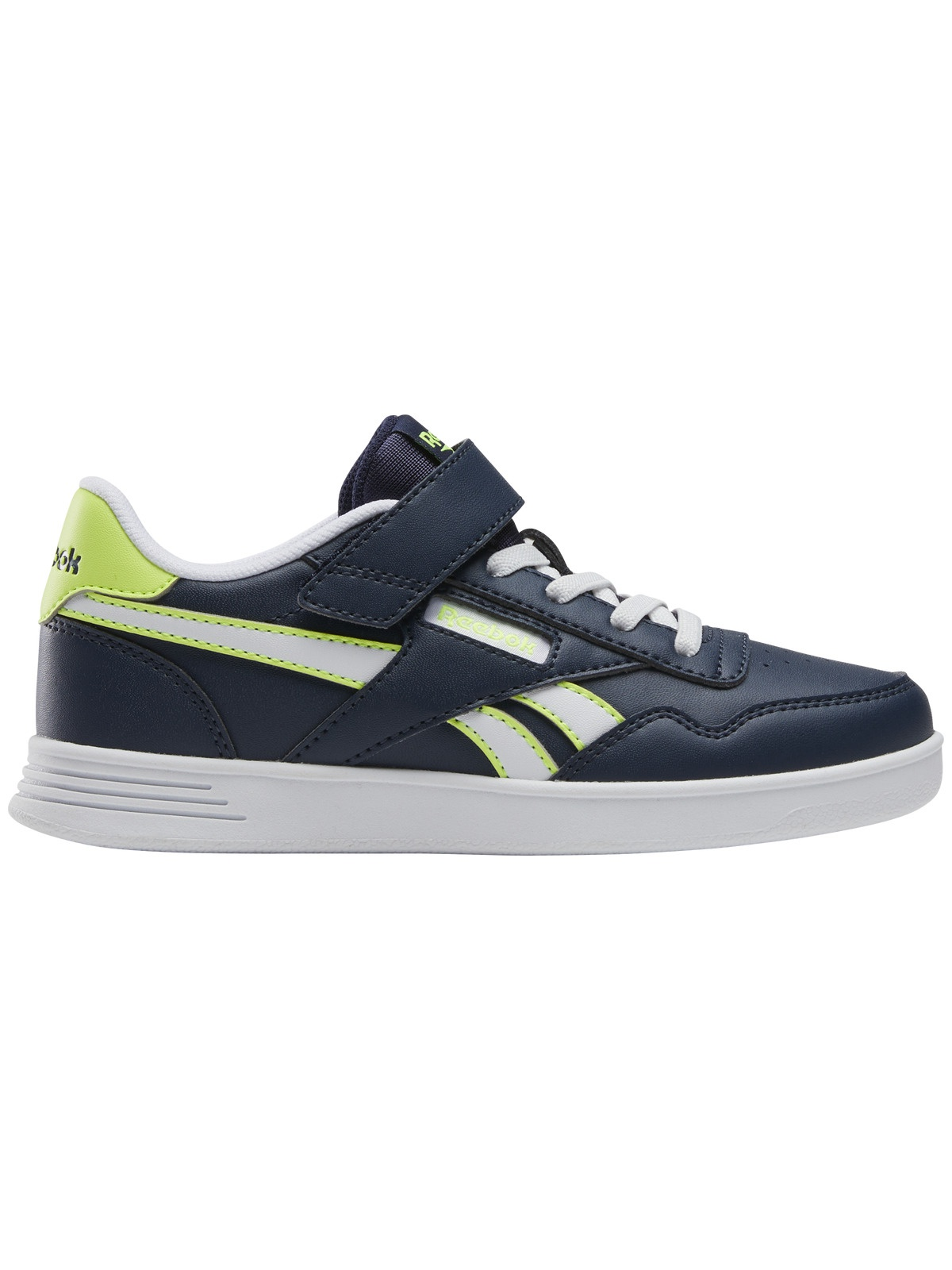 Reebok Kids Boys Court Advance Elastic Lace & Top Strap (466621)