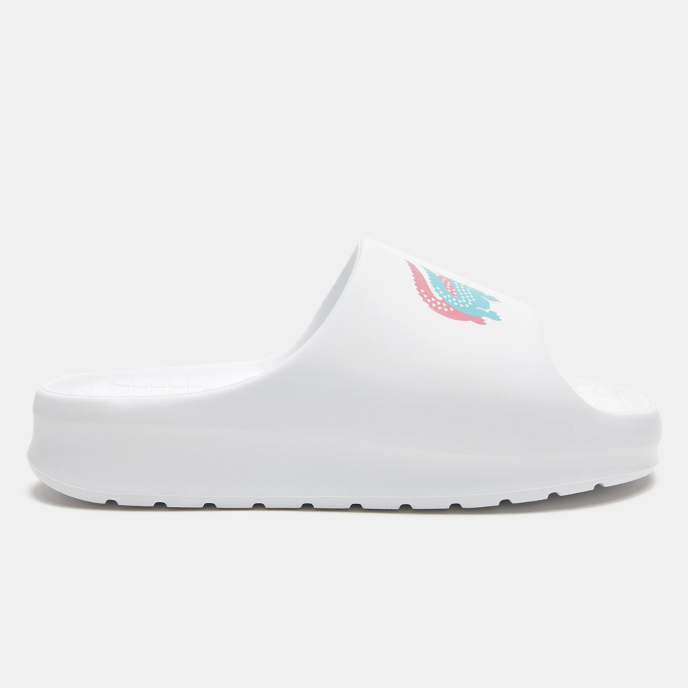 Lacoste Sport Croco 2.0 V2 Women's Slides (37-45CFA00051R4-WHT)