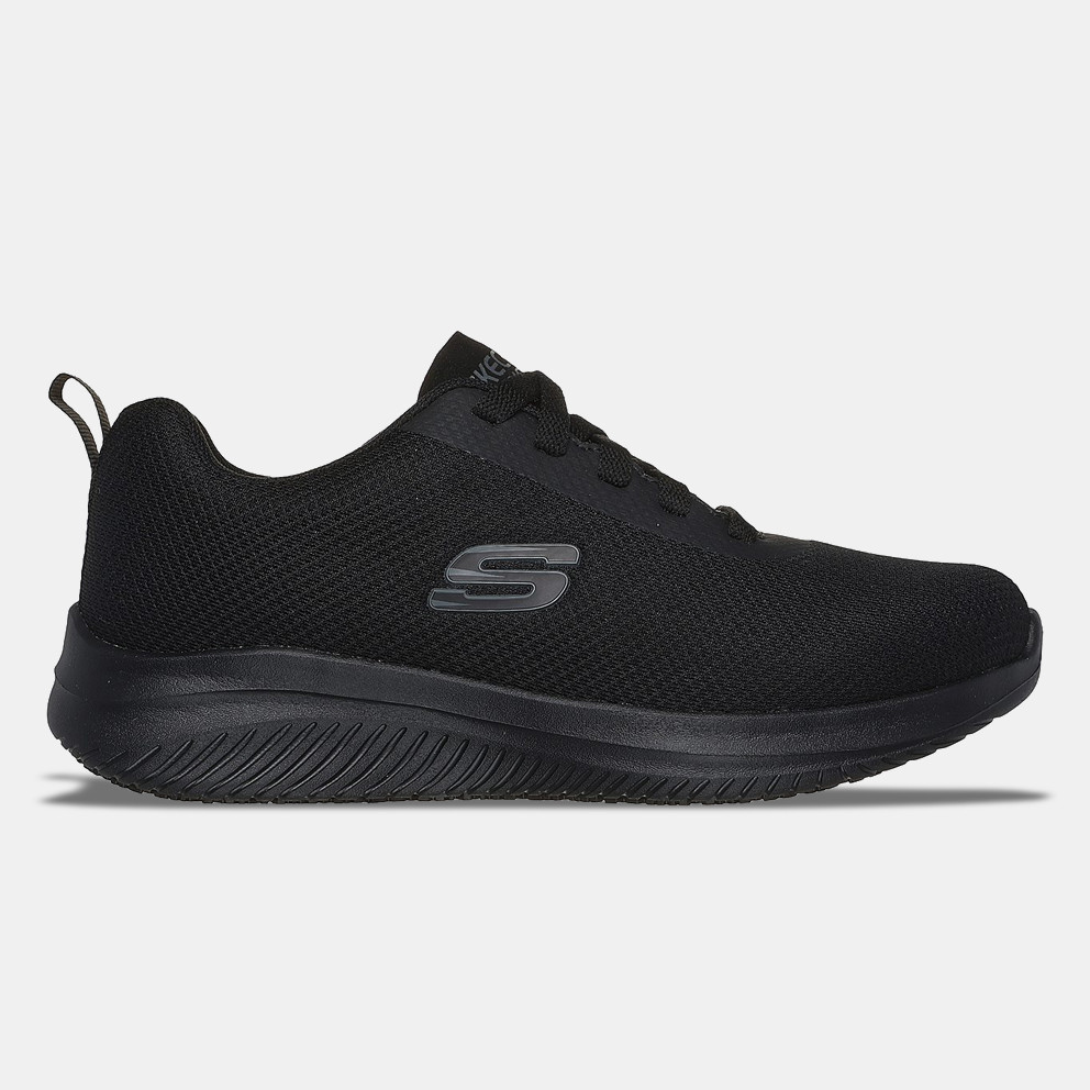 Skechers Lace Up Mesh Athletic Slip Resistant Women's Shoes (108176-BLK)
