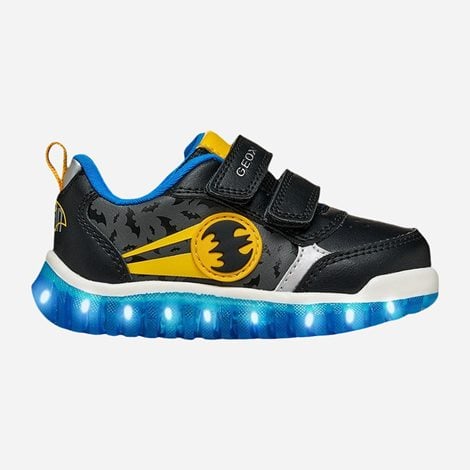GEOX Βρεφικά Παπούτσια Batman Lights Ps Μαύρα (1124653)
