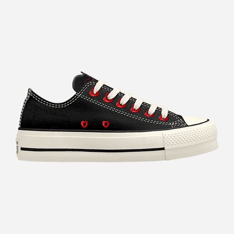 CONVERSE Γυναικεία Sneakers Chuck Taylor All Star Lift Μαυρα (1099938)