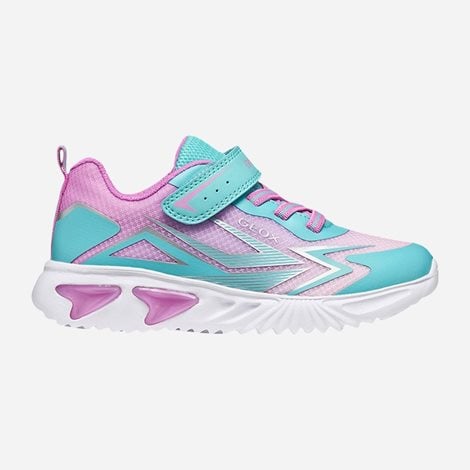 GEOX Παιδικά Sneakers Assister Lights Ps Γαλάζια (1124642)