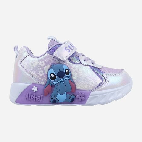 DISNEY Παιδικά Sneakers Lilo & Stitch lights Λιλά (1124427)