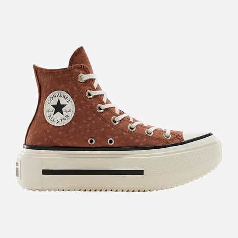 CONVERSE Γυναικεία Sneakers Chuck Taylor All Star Lift Double Stack Καφε (1099937)