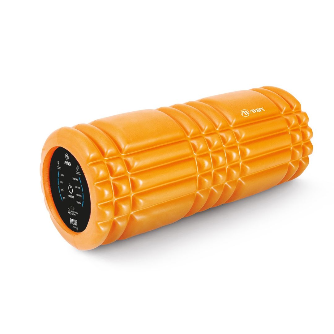 AMILA ELECTRIC FOAM ROLLER PLEXUS SHOCK ORANGE ø14x33cm