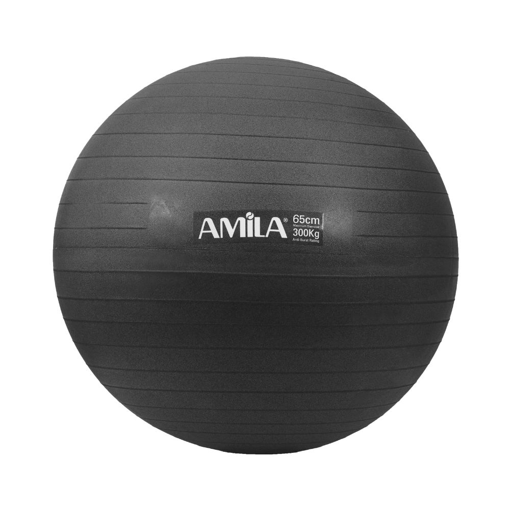 AMILA GYM BALL Ø65CM BLACK (with pump)