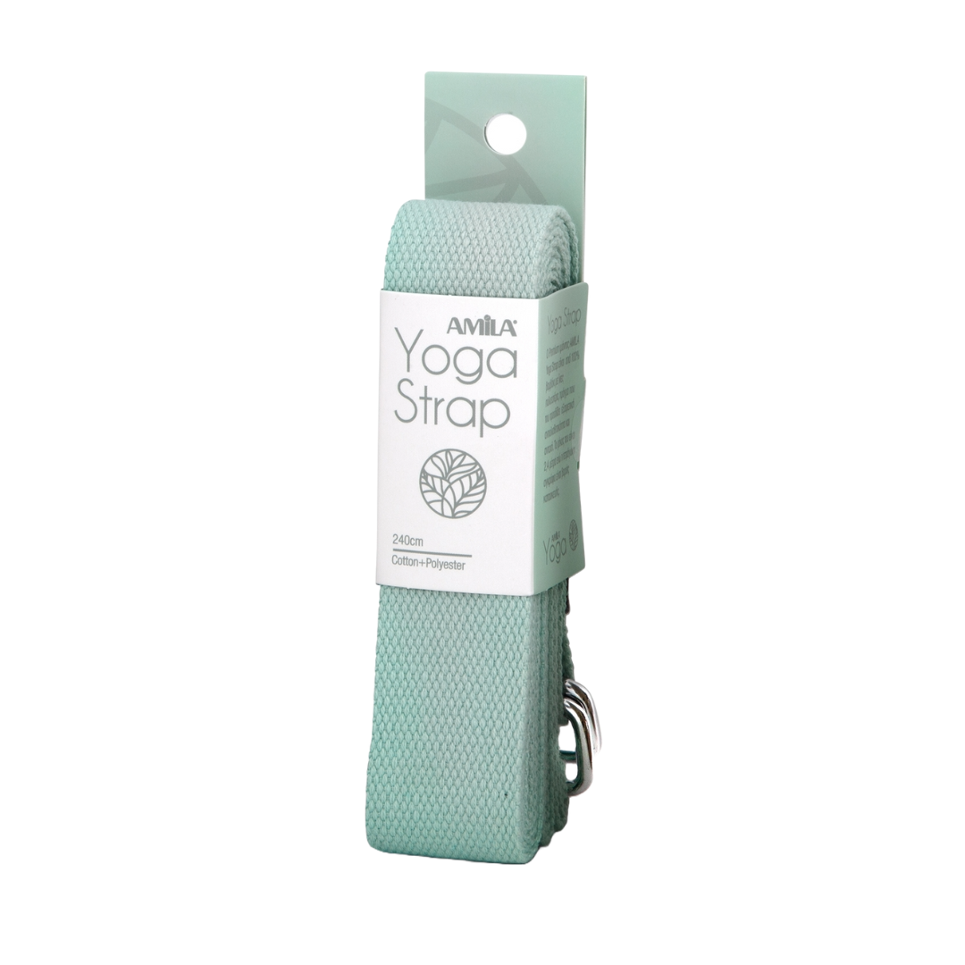 AMILA YOGA STRAP 240CM MINT COTTON/POLYESTER