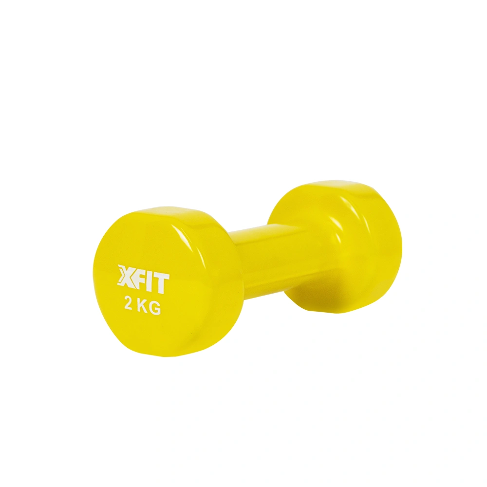 Vinyl Dumbbell 2 kg Yellow (28503) (X-FIT)
