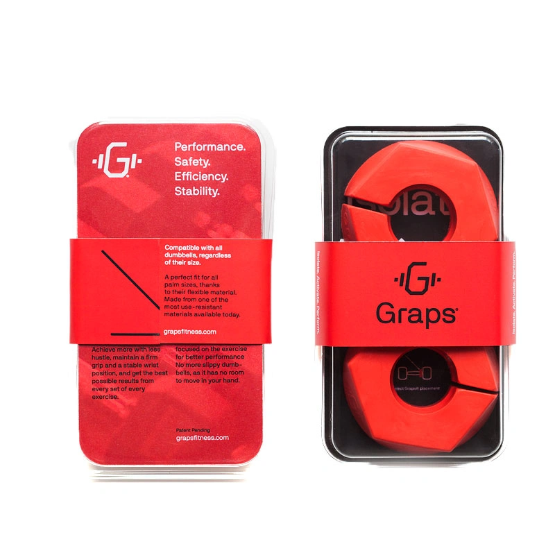 Graps Dumbbell Ring Red (pair)