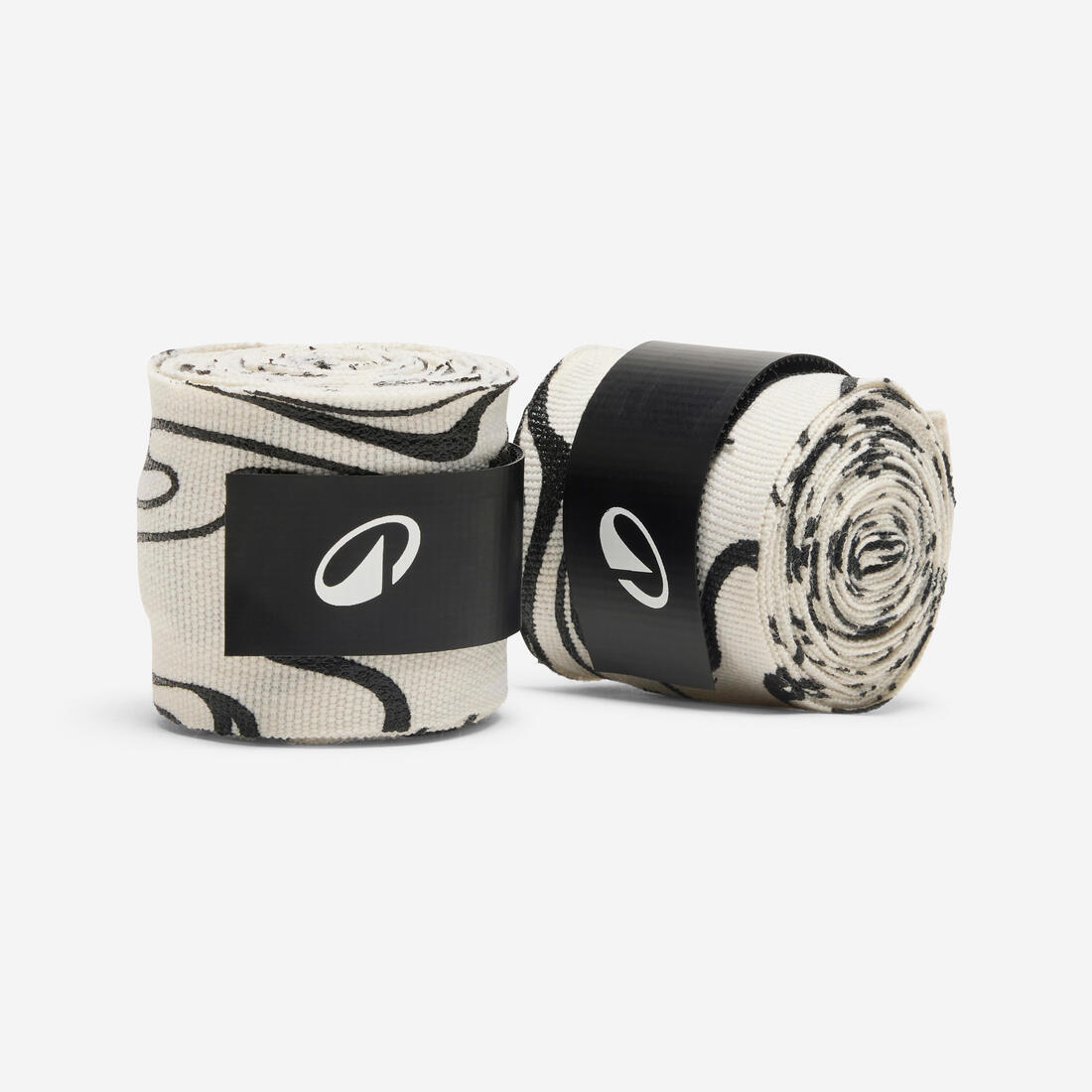 Durable Boxing Wraps 3 m - Off-White & Black