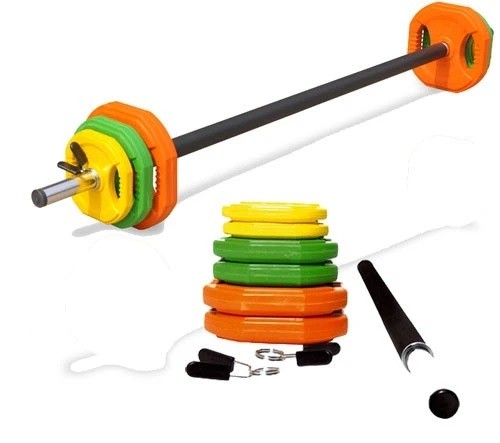 30mm Pump Set , 20Kg , (Black Protective Bar)