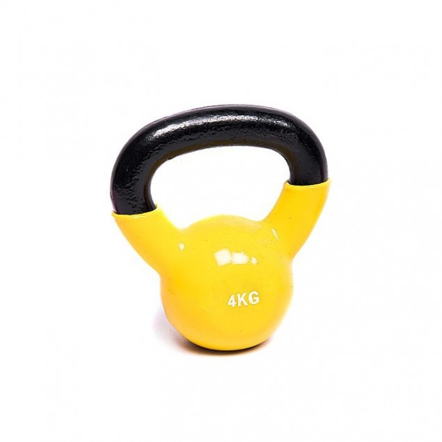 Sidea Kettlebell Vinyl 4kg (Yellow)