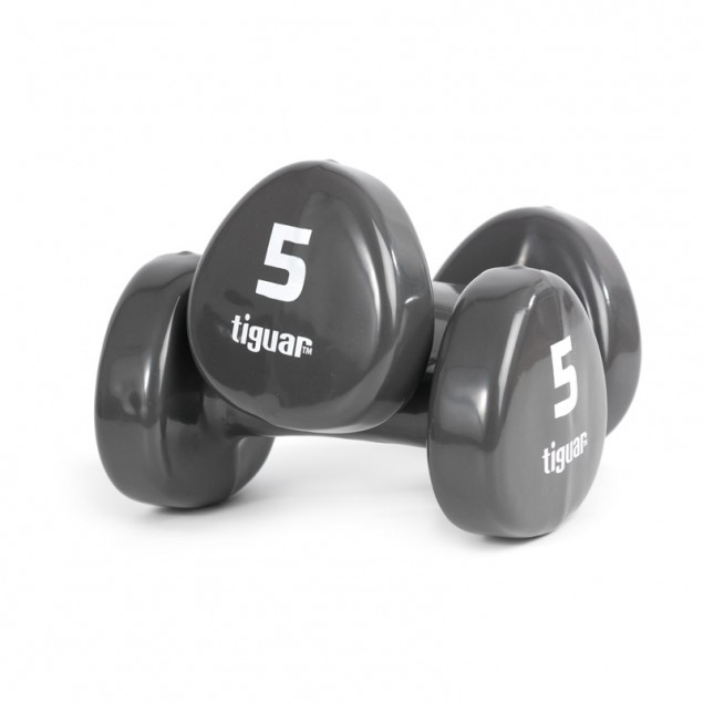 Tiguar Vinyl Dumbbells 5kg (Pair)