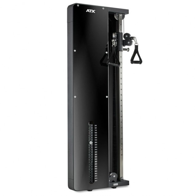 ATX Wall Pull Station / Cable Cross -Single- With 60 Kg Plug-in Weights