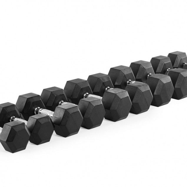 IFS Hex dumbbell set PVC ,(10 Pairs) in 2.5kg increments (2.5-25kg )