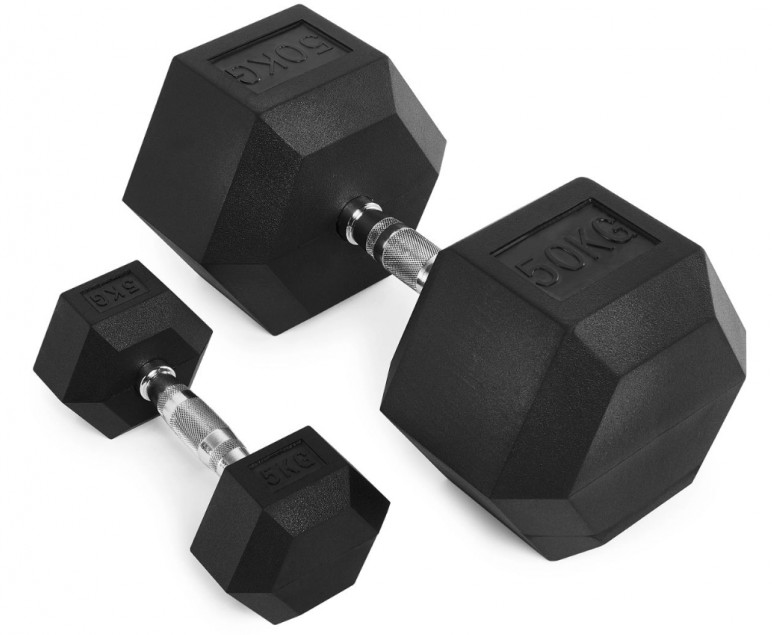 IFS Hex Dumbbell Rubber 37.5 kg (Single )