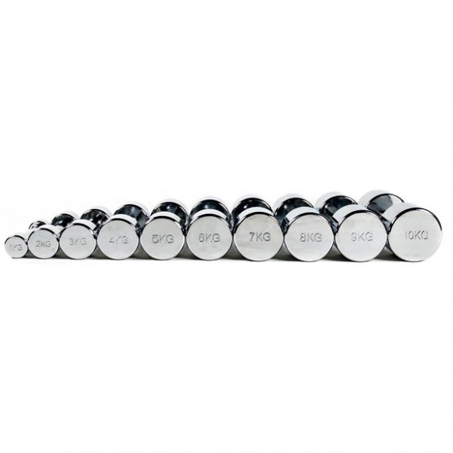 Sidea Chromed Dumbbells 8kg (pair)
