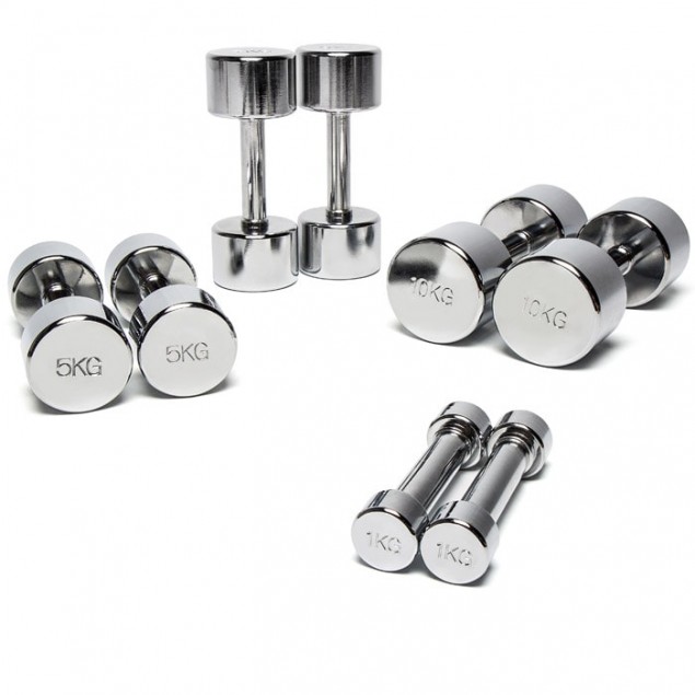 Sidea Chromed Dumbbells 3kg (pair)