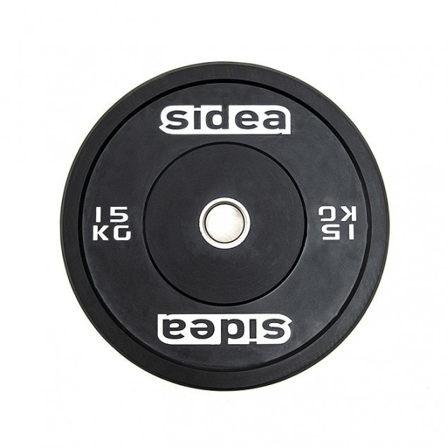 Sidea Black Rubber Bumper Plate 15kg