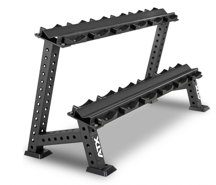 ATX Dumbbell Rack With Half Shells - Modularly Expandable