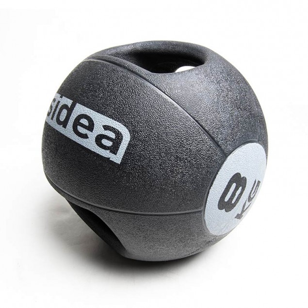 Sidea Medical Ball grip handle diam.27cm, 8kg (Black/White)
