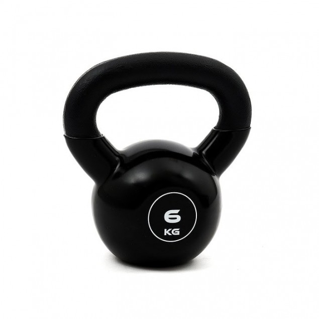 Sidea Vinyl Kettlebell Black 6kg