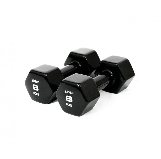 Sidea Vinyl Dumbbells pair 8kg
