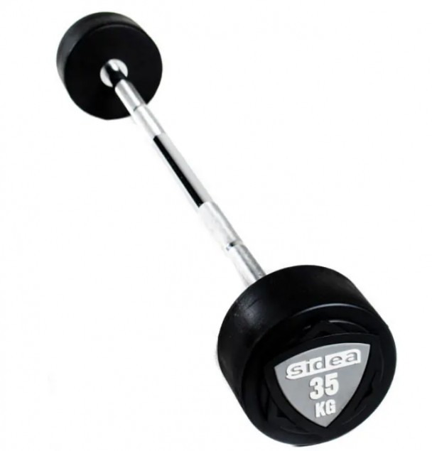 Sidea Preloaded Fixed Rubber Barbell 35 kg