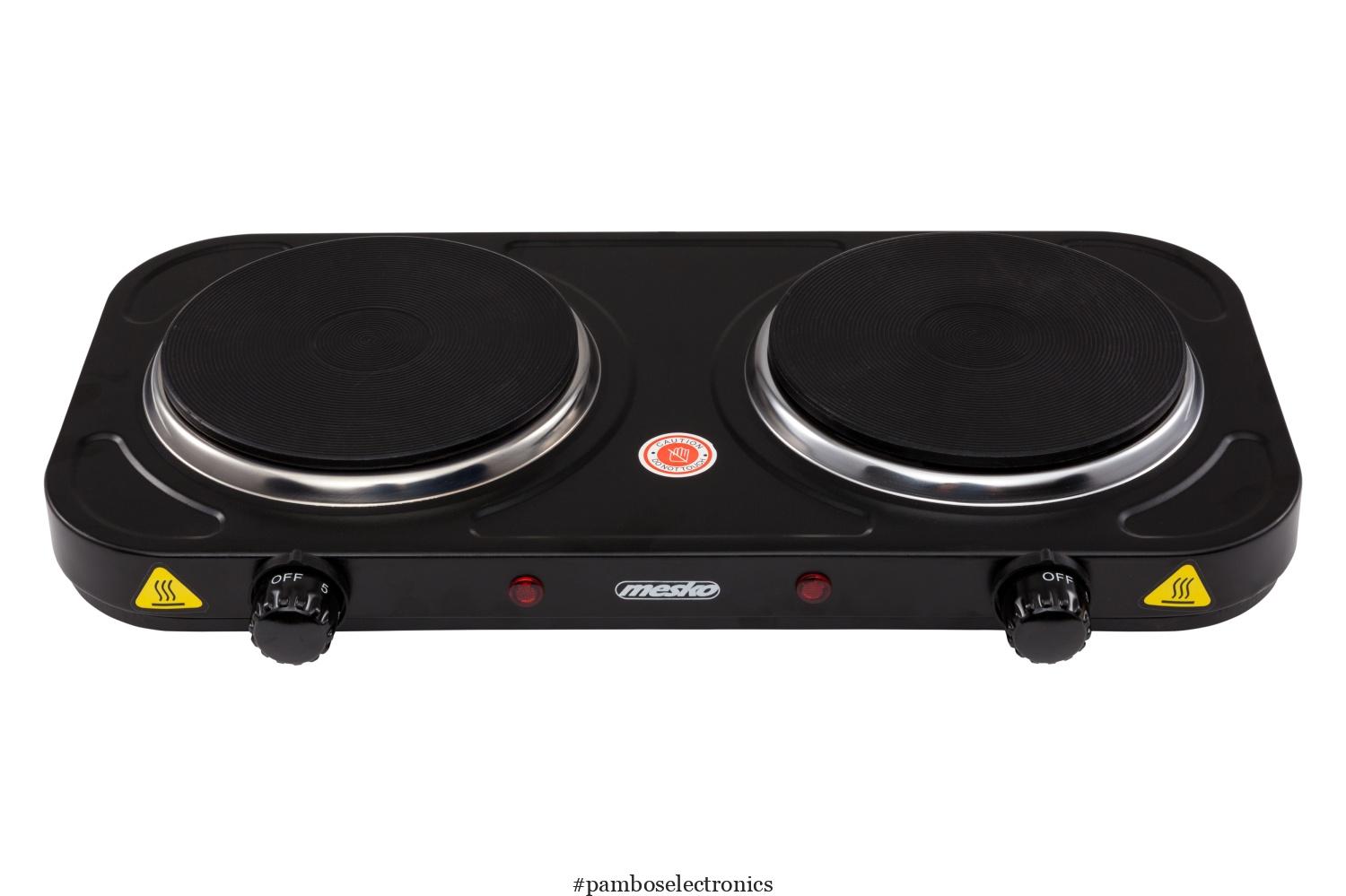 Mesko MS 6509 Double Burner Electric Stove – Black