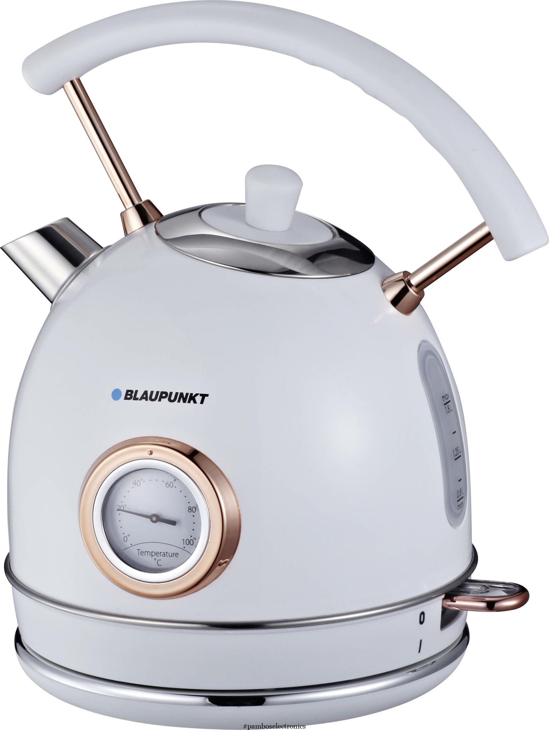 Blaupunkt eks802wh-inox kettle, overheat protection, bpa-free white