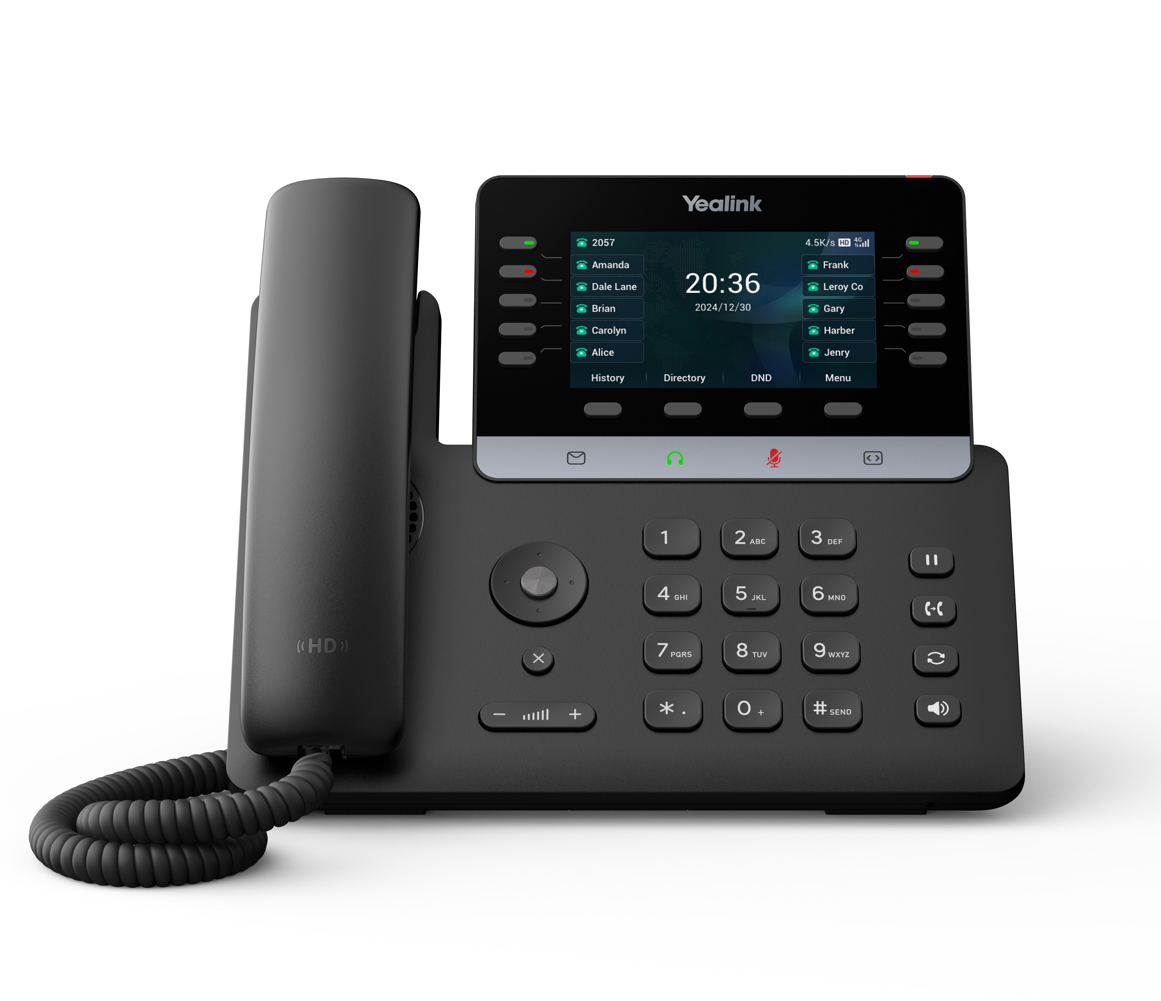 Yealink IP Phone 4G LTE Desktop PoE 4.3” Gigabit, Color Screen, USB, Bluetooth & Wi-Fi T74LTE