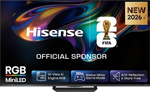 HISENSE 85UR8S 85” 4K SMART RGB MINI LED 180hz TV