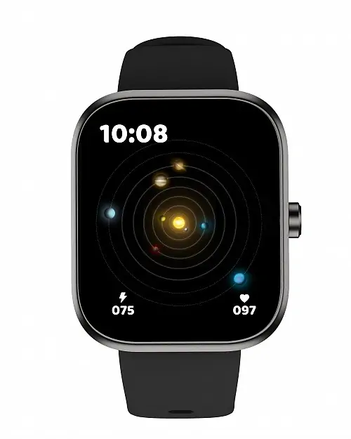 HiFuture LUME PRO Black Sport SmartWatch with AMOLED Always-On Display, Wireless Calling, 7 Day Battery, 1 ATM