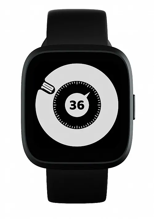 HiFuture EDGE Black Compact & Lightweight SmartWatch for Smaller Wrists, Wireless Calling, 7 Day Battery, 1ATM