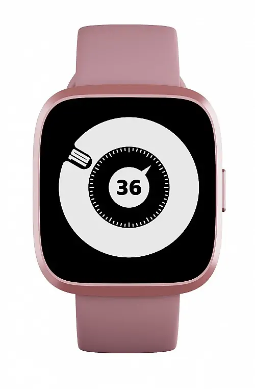 HiFuture EDGE Pink Compact & Lightweight SmartWatch for Smaller Wrists, Wireless Calling, 7 Day Battery, 1ATM