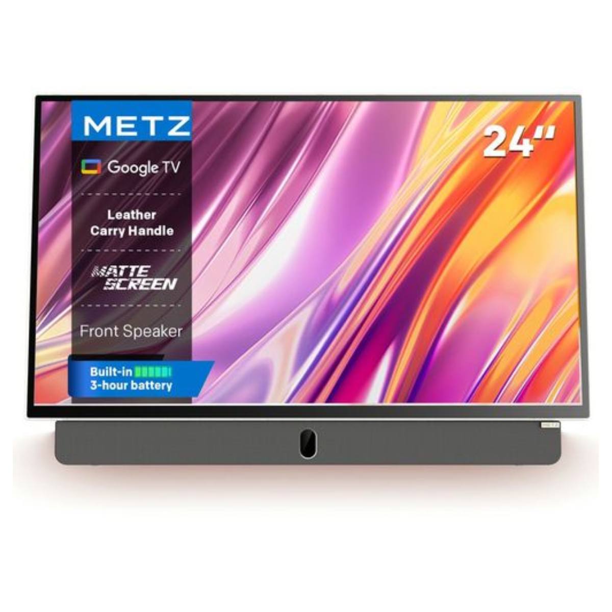 METZ 24MPE7000Z PORTABLE GOOGLE LED TV 24″ WHITE/BLACK
