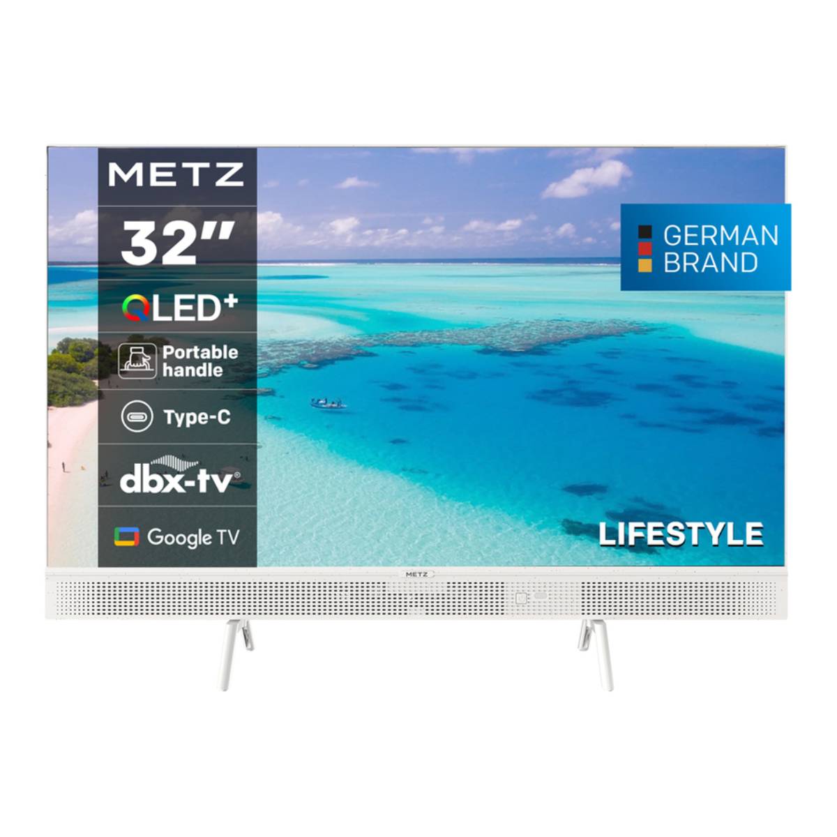 METZ 32MQE7100Z GOOGLE QLED HD TV 32″ White