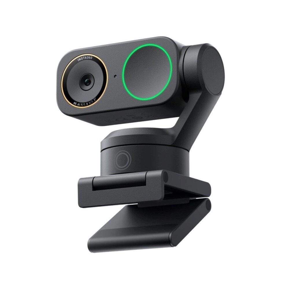 Insta360 Link 2 Pro Black 2-Axis Gimbal 4K HDR AI Noise Cancel AI Track-Frame Dual Mic Webcam