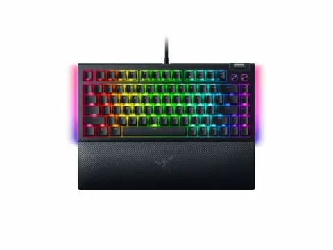 Razer Blackwidow V4 75% – Mechanical RGB Gaming Keyboard Hot-swappable Orange Tactile Switches