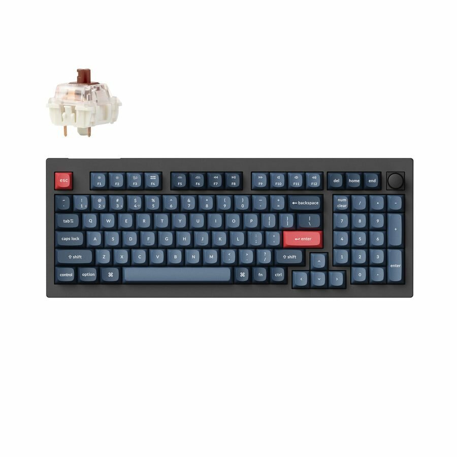 Keychron V5 Max QMK/VIA (V5M-D3) Wireless Keyboard Custom Mechanical Brown Switch 96% US