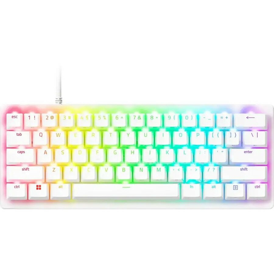 Razer Huntsman V3 Pro Mini White Analog 60% Optical Gaming Keyboard Rapid Trigger US Layout