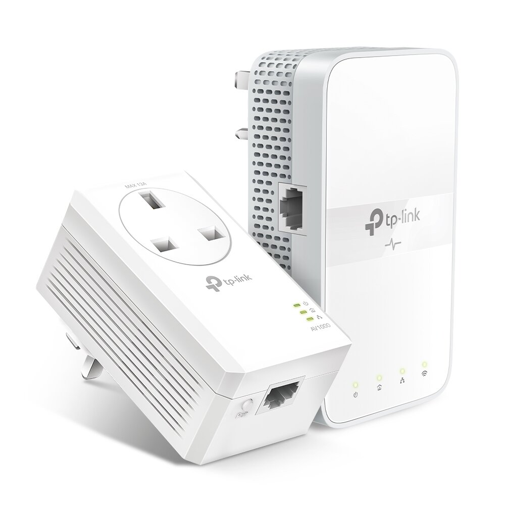 TP-LINK TL-WPA7617 KIT OneMesh AV1000 Gigabit Passthrough Powerline ac Wi-Fi Kit (Pack of 2)