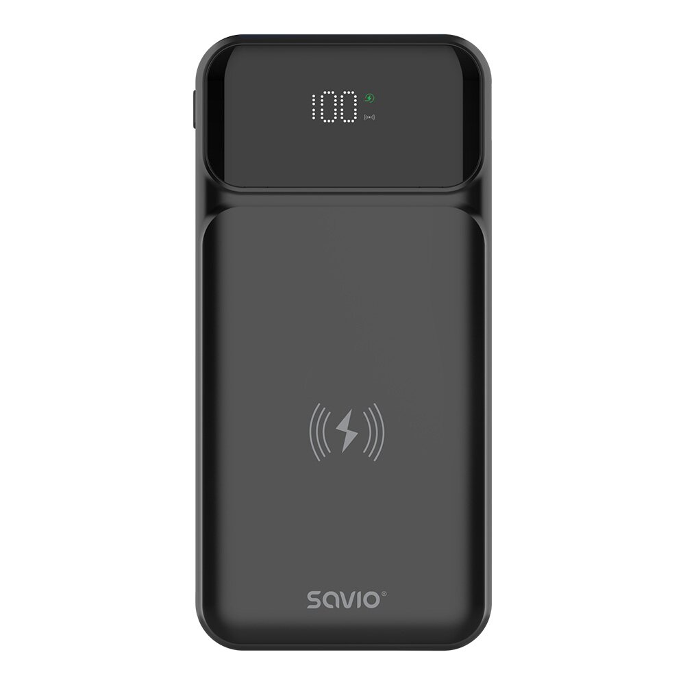 Savio BA-09 QI Wireless Power Bank 10.000 mAh 20W Fast Charge