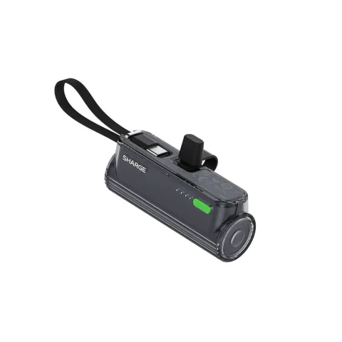 Sharge Flow Mini 2 5000mAh 22.5W Powerbank with Plug-in USB-C Black (YDD-SG-22.5-SX- HEI)