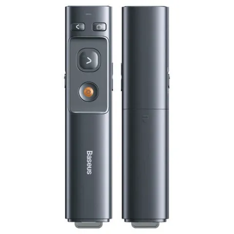 Baseus OrangeDot Wireless Laser Presenter Grey with USB + Type-C Receiver