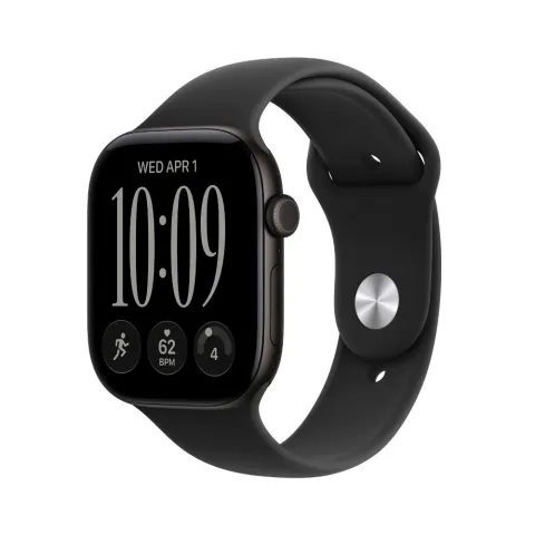 Apple Watch Series 12 2026 GPS 46mm Black Aluminium Case with Black Sport Band M/L (MJEL4QL/A)