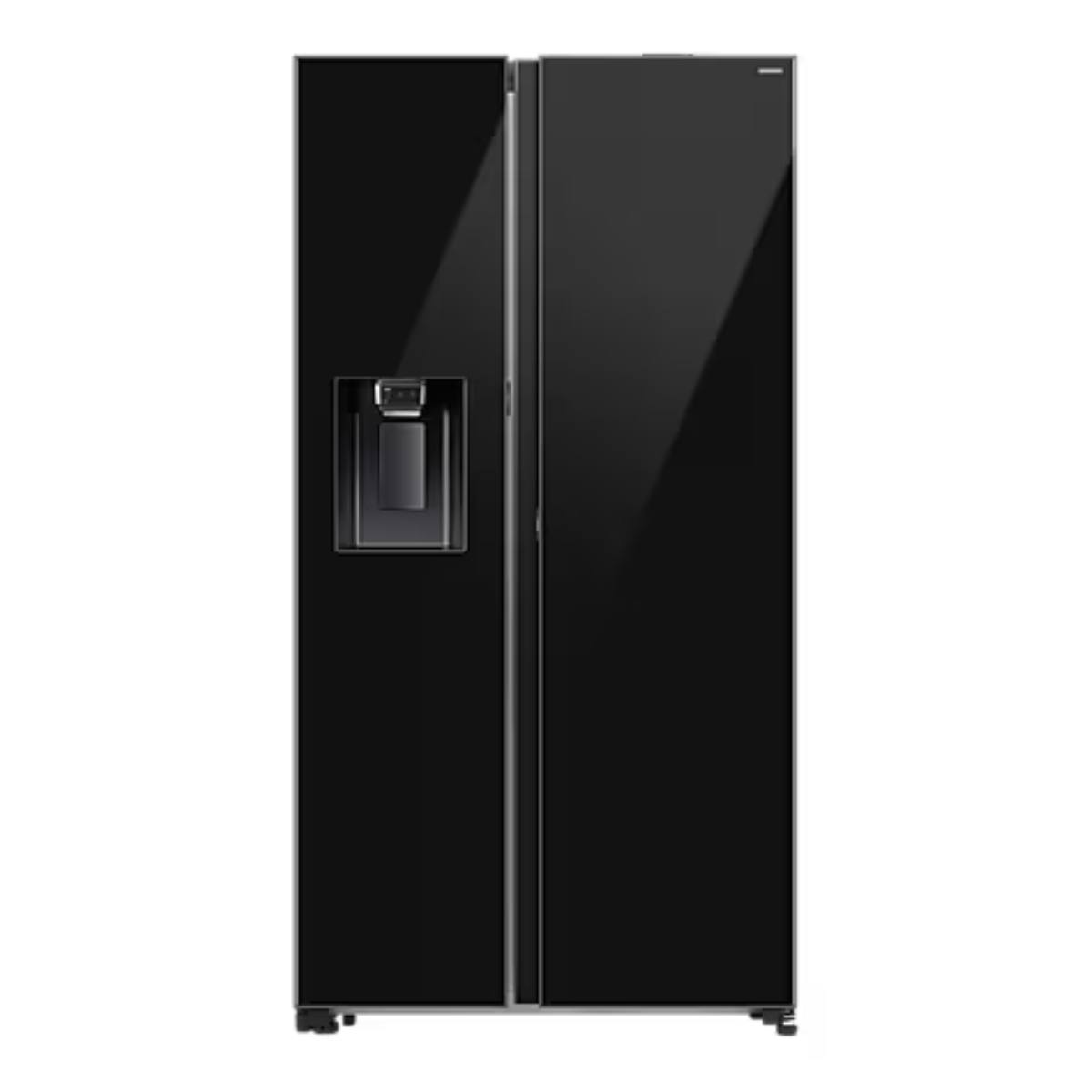 SAMSUNG RS80F64JEBEF Ψυγείο Ντουλάπα με Απευθείας Σύνδεση Νερού, Μαύρο Γυαλί