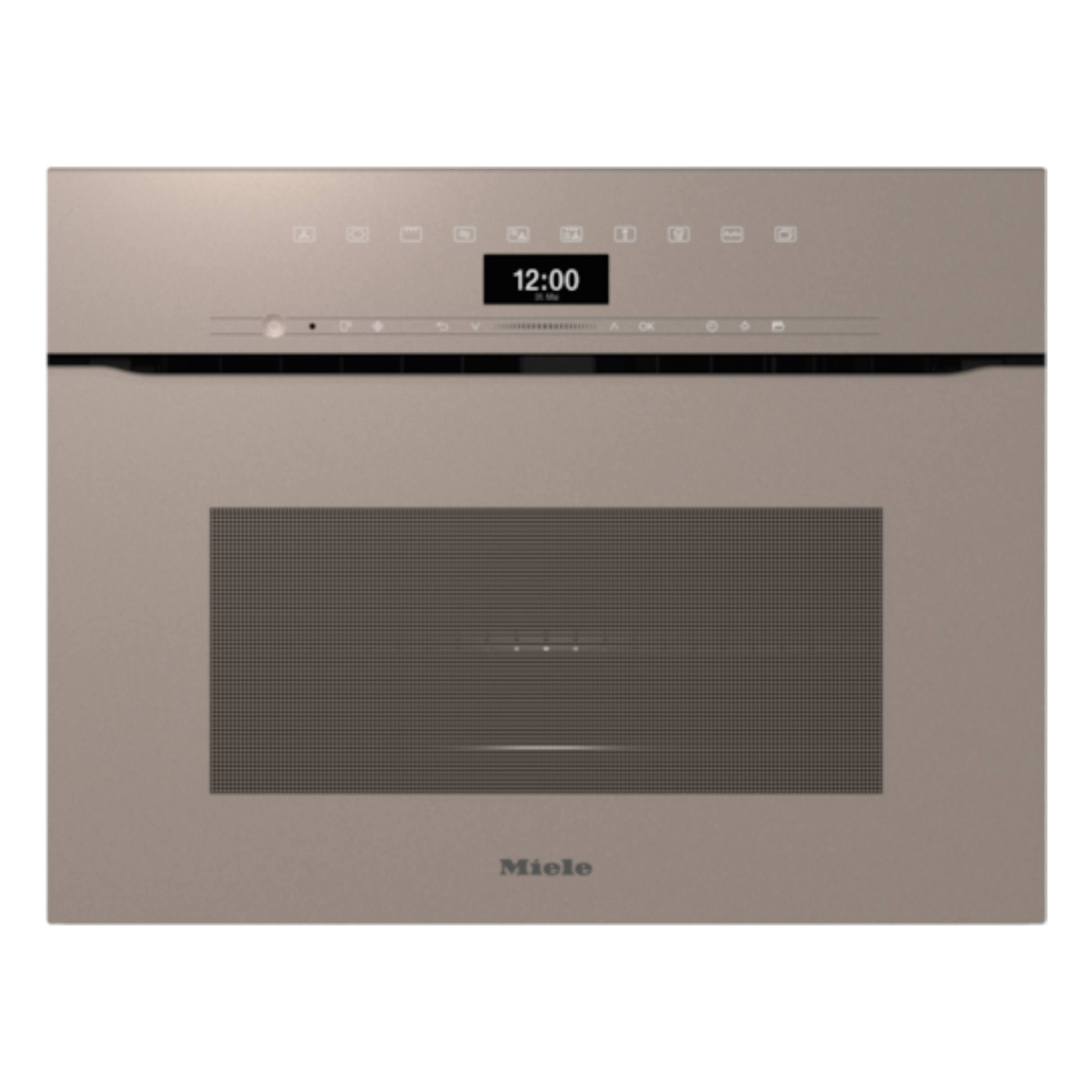 MIELE H 7440 BMX Εντοιχιζόμενος Συνδυαστικός Φούρνος με Λειτουργία Μικροκυμμάτων 45cm, Μπεζ Περλέ